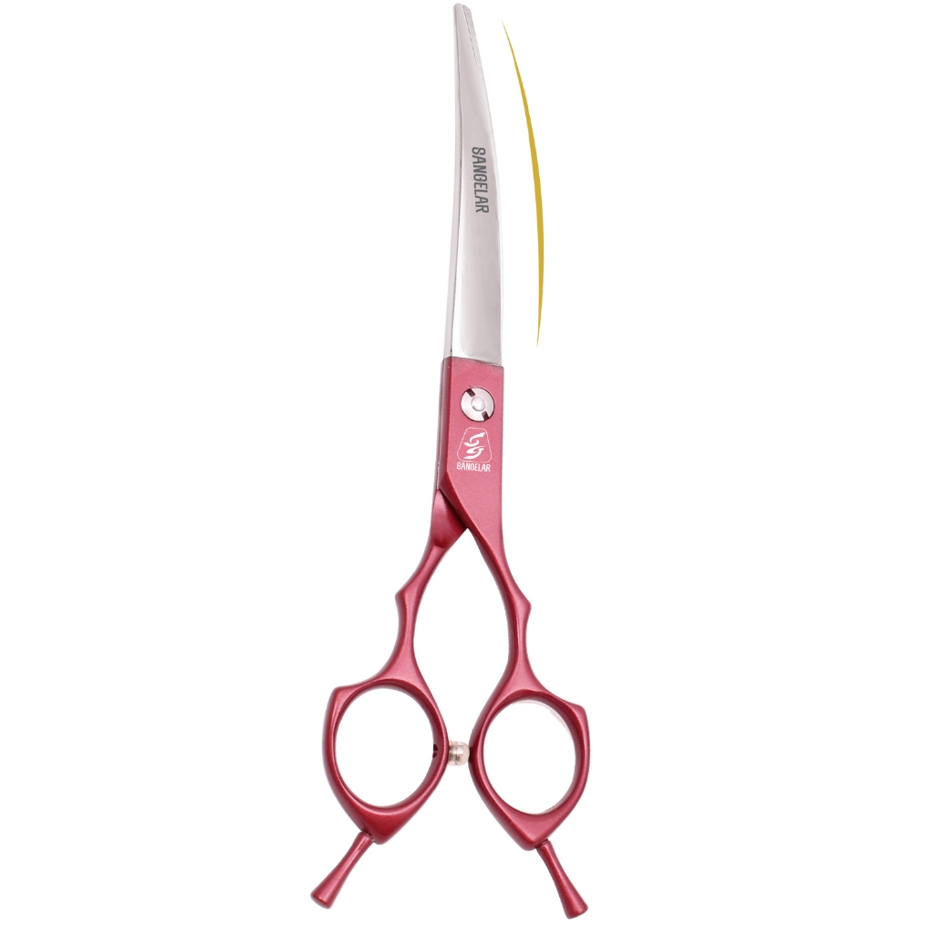 Sangelar 6.5-inch Curved Pet Grooming Scissors
