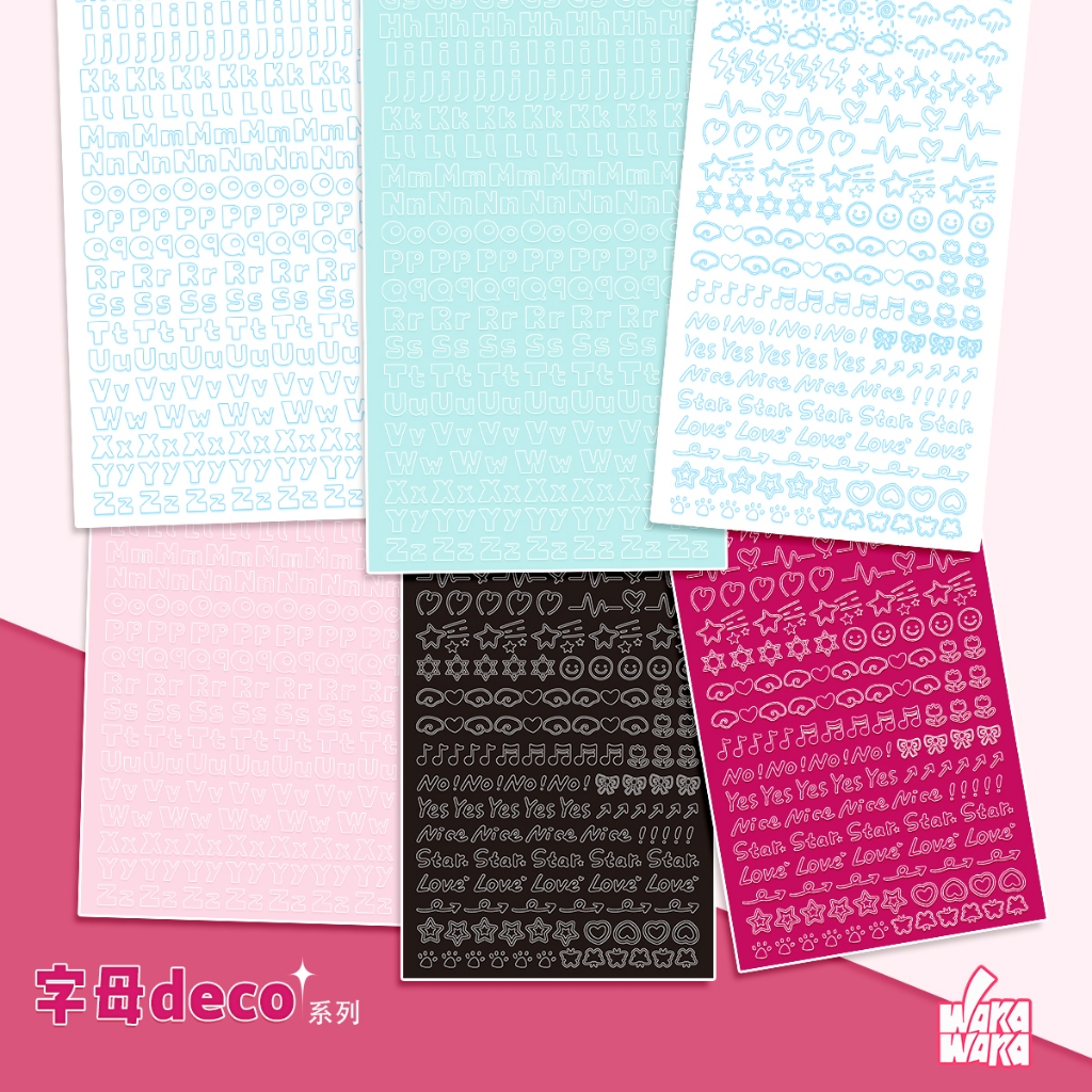 Wakawaka Letter สติ๊กเกอร์ตกแต่ง Original Cuckoo Card Handbook ...