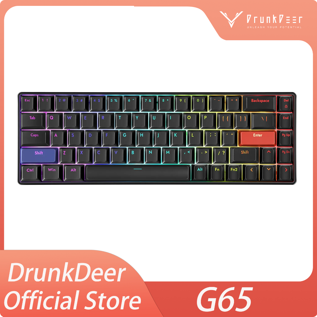 Drunkdeer G65 Rapid Trigger Mechanical Keyboard Magnetic Switch Gaming ...