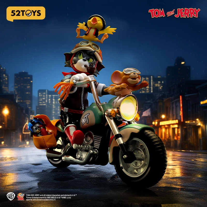 52toys 酷かっ x WarnerBrosトムとジェリー レトロバイク フィギュア