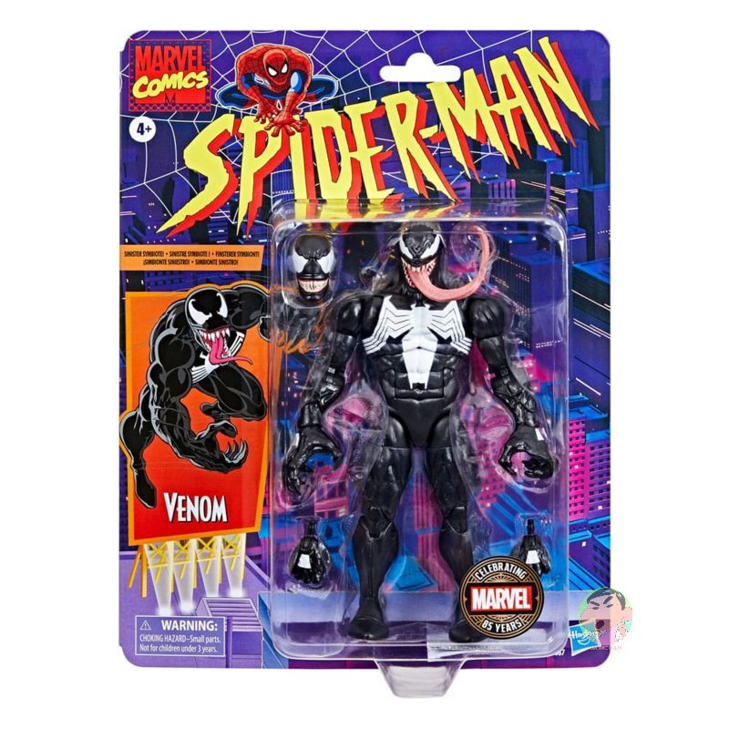 Hasbro Figura Titan Hero Series Venom De 35 Cm – Diseño Clásico Marvel, Compatible Con Accesorios Blast Gear – Inspirada En La Serie Maximum Venom
