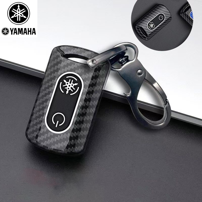 คาร์บอนไฟเบอร์กุญแจรถสําหรับ YAMAHA Nmax/Xmax/Grand filano/Aerox/Qbix ...