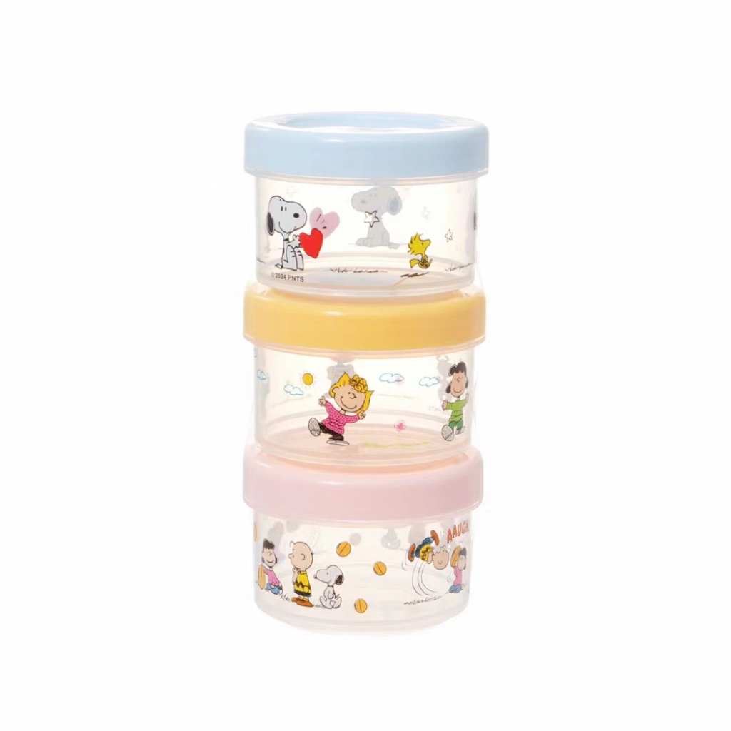 Miniso Snoopy Peanuts กล่องเบนโตะ ชุดสามชิ้น 160Ml*3 | Shopee Thailand
