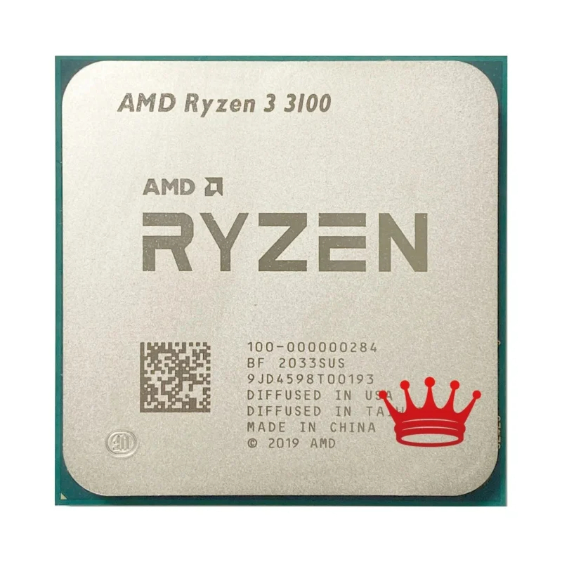 Ryzen 3 3100 โปรเซสเซอร์ R3 3100 CPU สูงสุด 3.9GHz 4-Core 8-Thread ...
