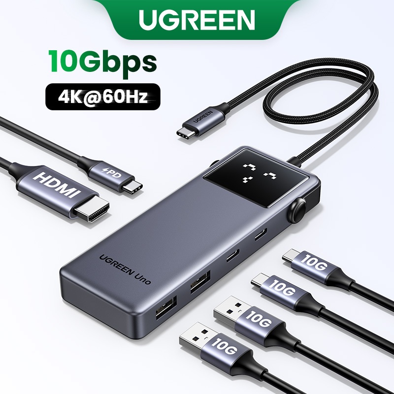 ugreen-uno-6-in-1-hub-5-in-1-7-in-1-4k-60hz-10gbps-robot-hub-pd100w-usb