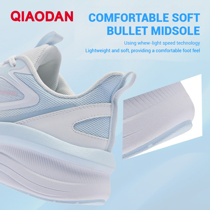 Qiaodan รองเท้าวิ่งผู้หญิงน้ําหนักเบาตาข่ายระบายอากาศหนา Shock Absorption XM16240207 — รองเท้ากีฬา แบรนด์ Qiaodan ของแท้ 100% เช็คราคาจาก Shopee Lazada thumbnail 2