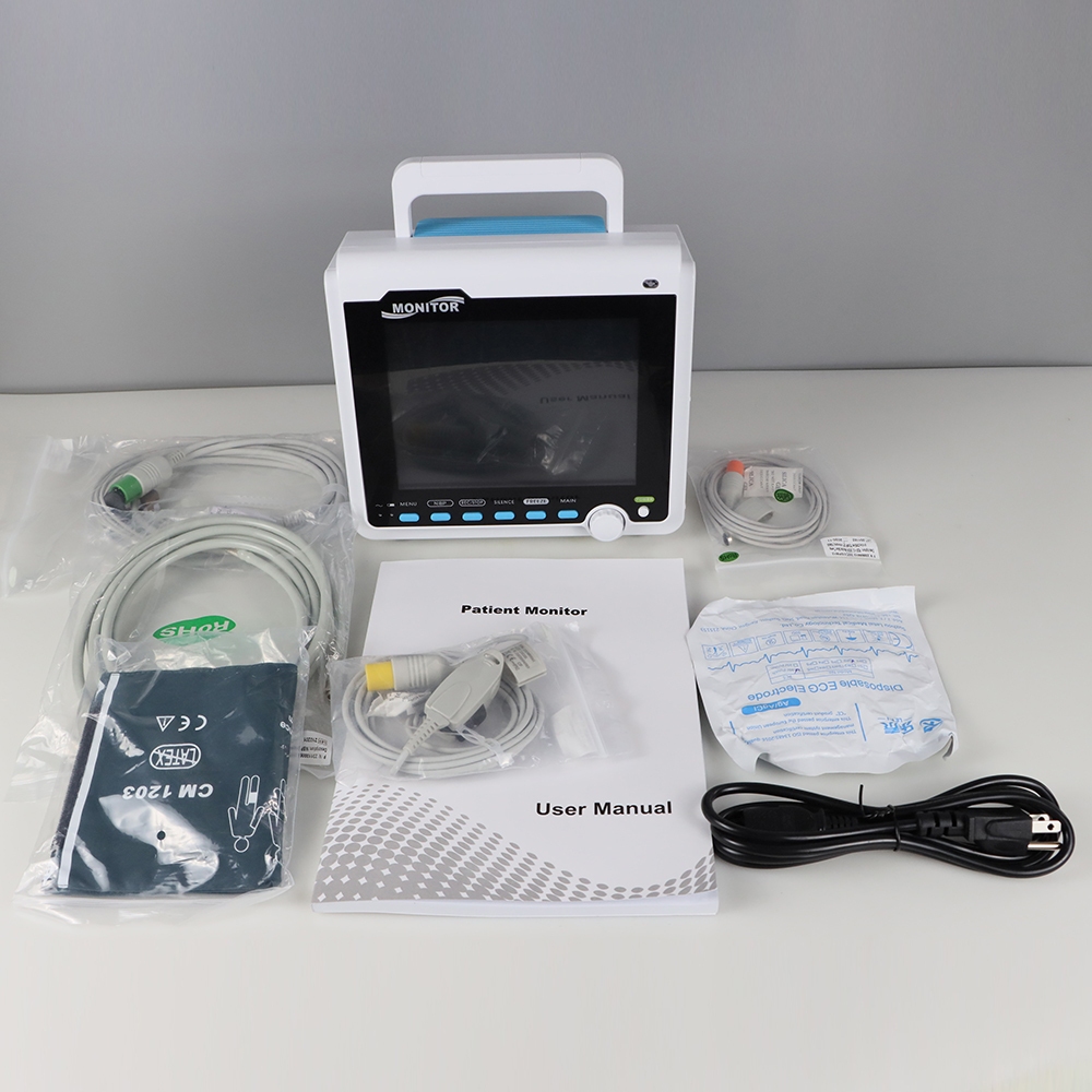 Cms6000 มนุษย์/VET+กระเป๋าถือ โรงพยาบาลสัตว์ จอภาพสัตวแพทย์ CONTEC ECG ...