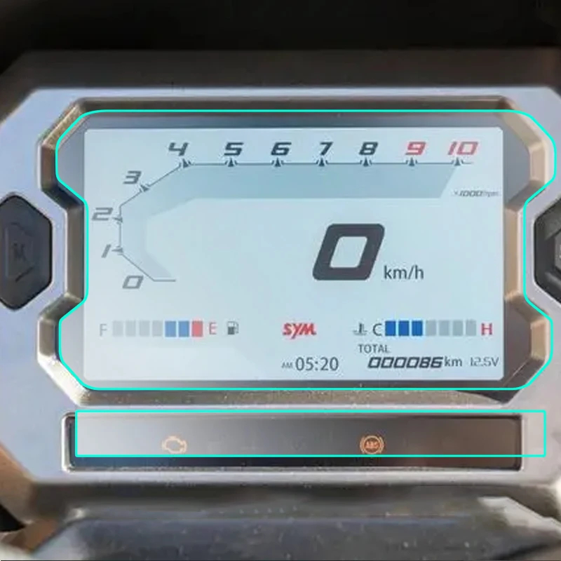 รถจักรยานยนต์ Cluster Scratch Meter ฟิล์มแดชบอร์ดป้องกันหน้าจอ ...