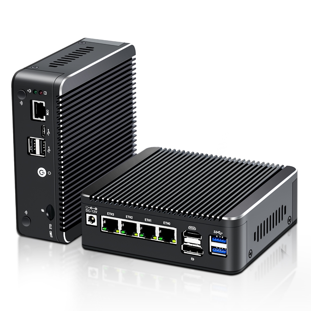 12th Gen Intel N100 N95 2.5G Soft Router 4x i226-V LAN 1*COM RJ45 ...