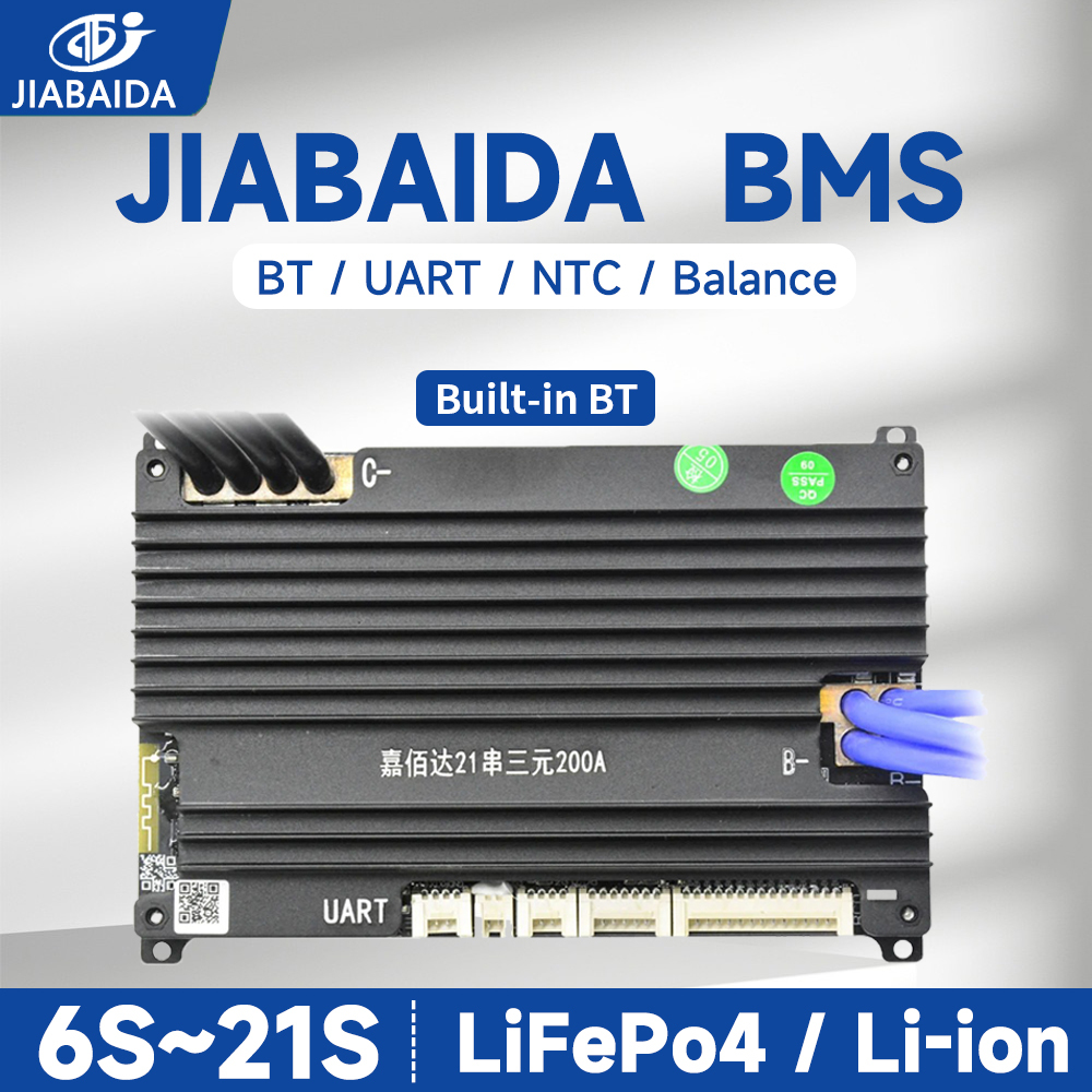 Jiabaida สมาร์ท BMS 8S 24V 16S 48V 10S 13S 14S 17S 20S 21S Li-ion ...
