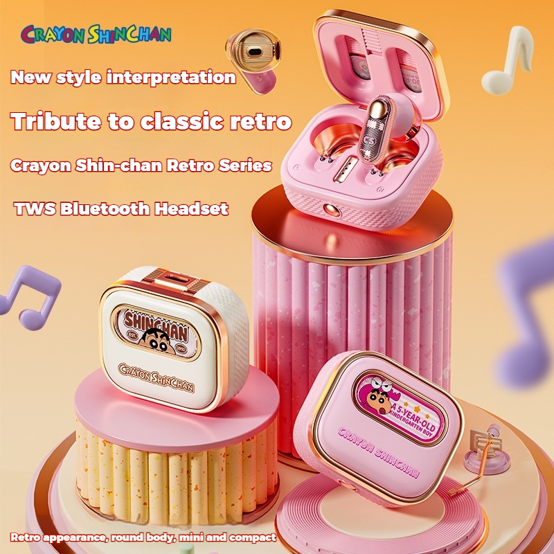 Crayon Shin-Chan Retro TWS หูฟังบลูทูธ True Wireless Semi-In-Ear ...