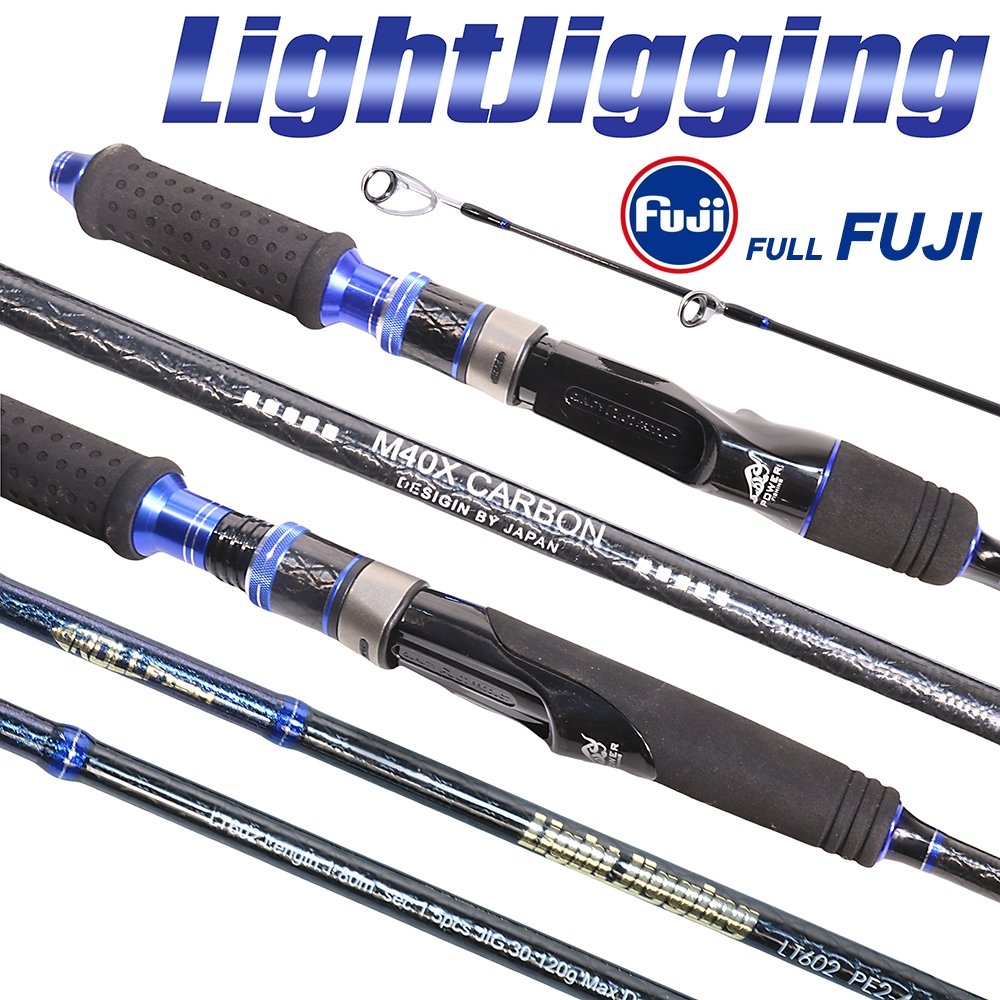 Fuji Guide&Reel Seat Jigging Rod Solid Carbon Fishing Rod Light/Fast ...