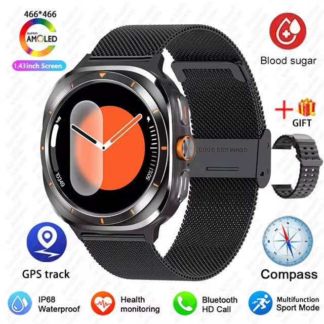 Samsung Galaxy Watch Ultra GPS Track Amoled Heart Rate BT Talk