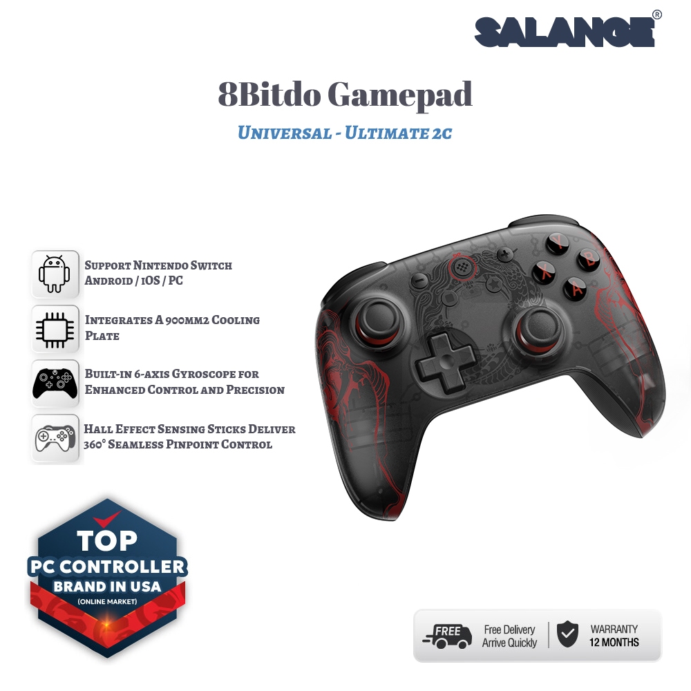 คอนโทรลเลอร์ไร้สาย 8Bitdo Ultimate 2C สําหรับ Windows PC และ Android ...