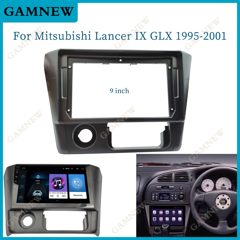 Kit Mascherina Auto UGAR 7/9 Pollici Per MITSUBISHI Lancer IX GLX (2002-2007) - Doppio Telaio - 4
