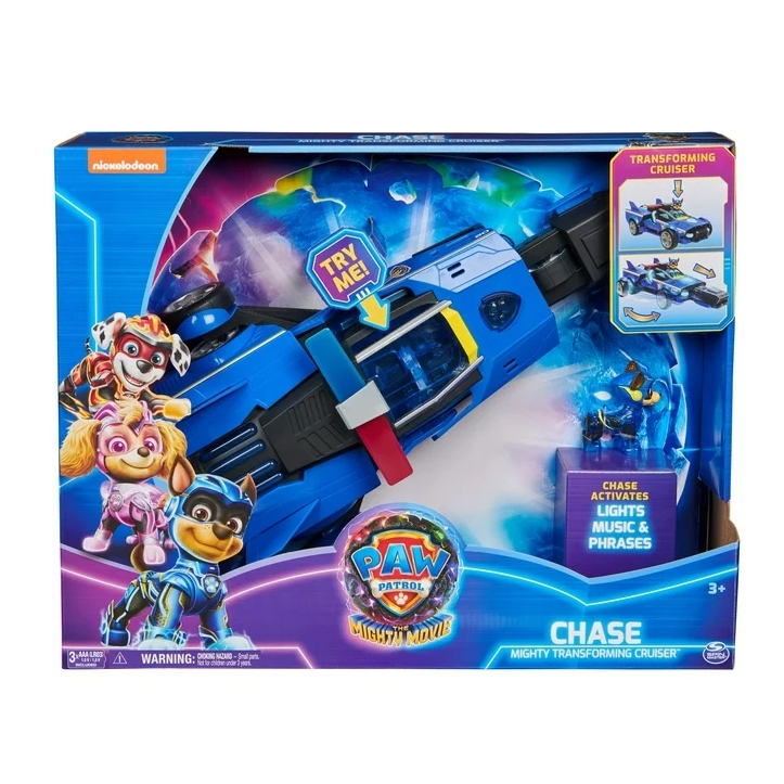 Paw Patrol: The Mighty Movie Cruiser พร้อมไฟ, Sounds & Chase Figure Toy ...