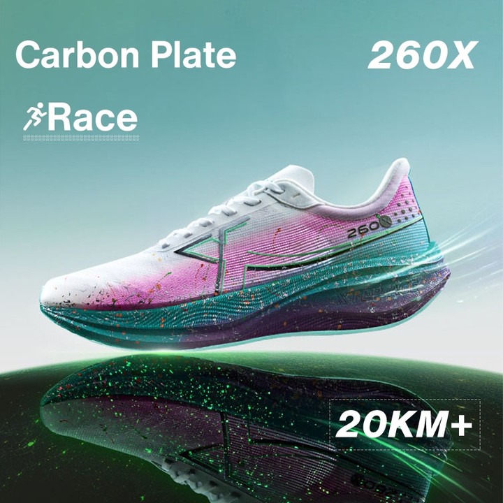 XTEP 260X รองเท้าวิ่งผู้หญิง Rebound over 85% Race Training แผ่นคาร์บอนรองเท้าวิ่งมาราธอนสําหรับผู้หญิง — รองเท้ากีฬา แบรนด์ Xtep ของแท้ 100% เช็คราคาจาก Shopee Lazada thumbnail 8