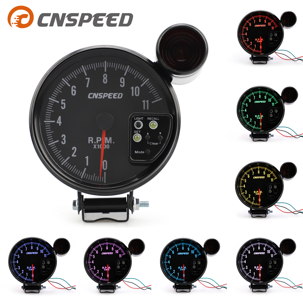 5 นิ้ว RPM Meter Racing Car Gauge Auto Tachometer 11000k พร้อม Led ...