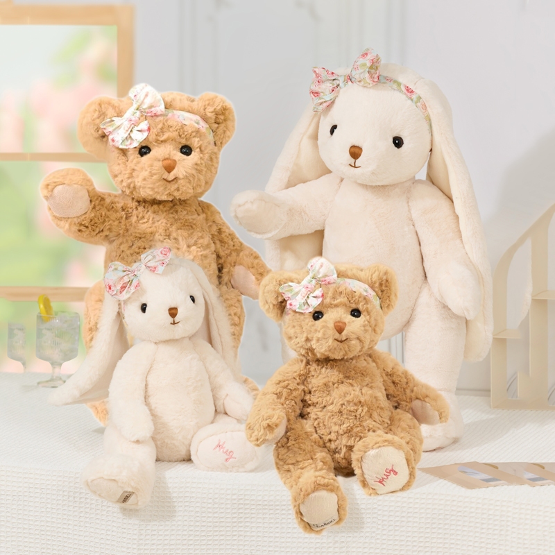 ตุ๊กตา Gabriel Rabbit and Bear! นุ่มนวล อบอุ่น เหมาะสำหรับการกอดผ่อน ...