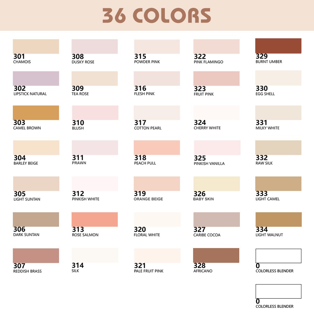 เครื่องหมายแอลกอฮอล์ Arrtx Skin Tone, ALP 36 สี Dual Tip Skin Color ...