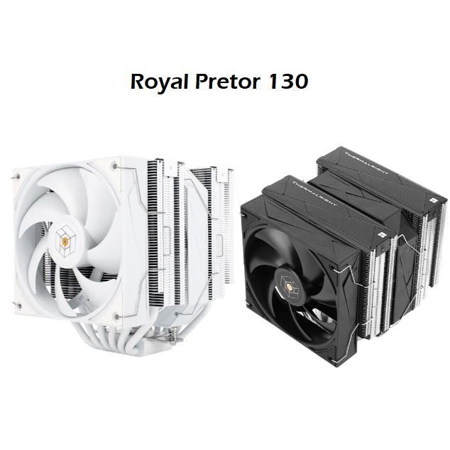 TR Royal Pretor 130 CPU Luftkühler - Dual Tower Kühler Mit 6 Heatpipes Für AMD & Intel