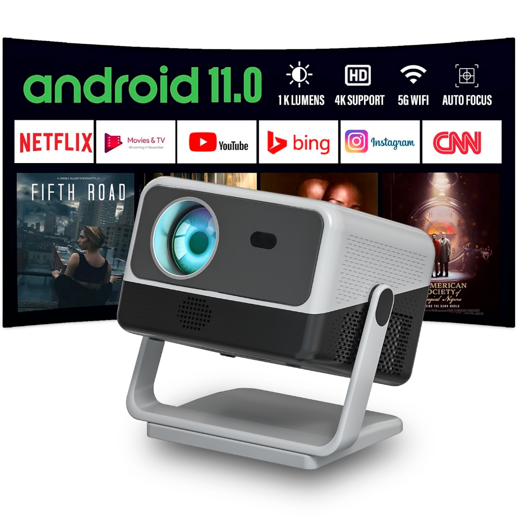 Mini Projector Android โปรเจ็กเตอร์ Full HD ความละเอียด 1080P 4K รองรับ ...