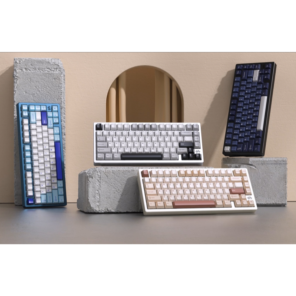 Womier RD75 Pro คีย์บอร์ดอลูมิเนียม Quick Release 75% QMK/VIA ไร้สาย 3 ...