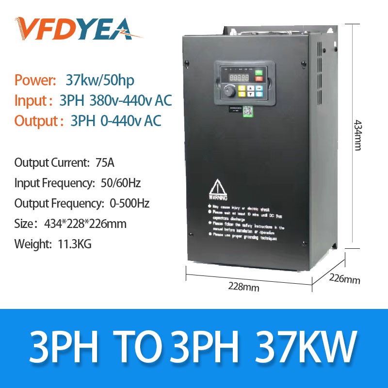 30kw(40hp) VFD Vector Control Frequency Inverter สําหรับมอเตอร์ 3 เฟส ...