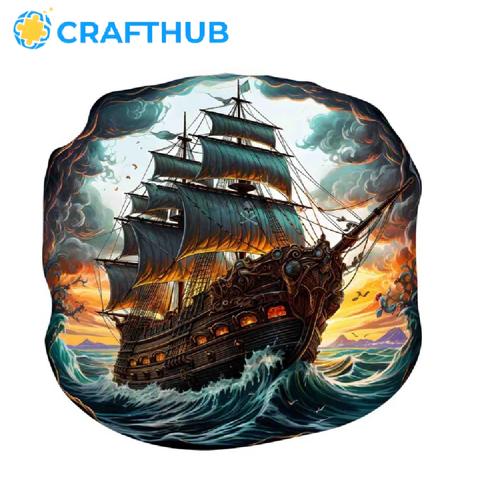 เรือผี Crafthub | เกมกระดานจิ๊กซอว์ไม้ที่หนาและคุณภาพสูง | Shopee Thailand