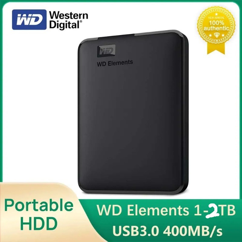 ใหม่ original 2TB/1TB original WD External hard drive Mobile USB 3.0 ...