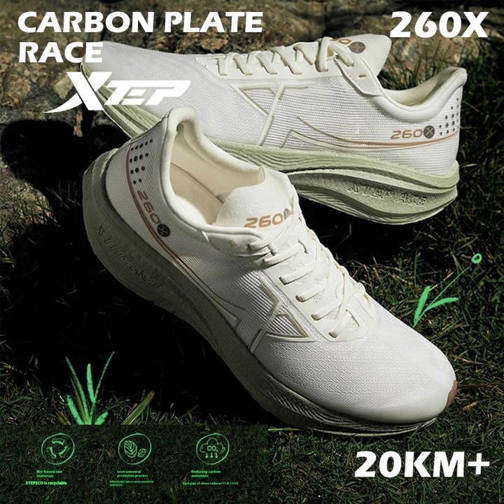 【xtep】260X | รองเท้าวิ่งผู้ชาย Race Training Carbon Plate Marathon Running Shoe Rebound มากกว ่า 85 % — รองเท้ากีฬา แบรนด์ Xtep ของแท้ 100% เช็คราคาจาก Shopee Lazada - รูปที่ 1