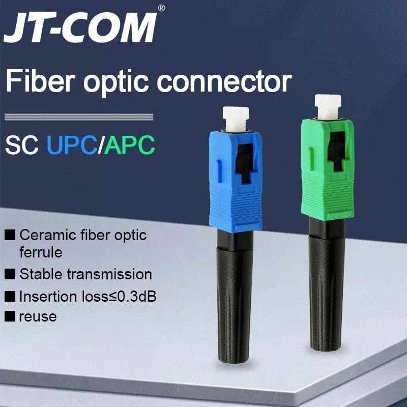 JT-COM 50-100 ชิ้น Fiber Optic Fast Connector FTTH Drop Cable Single ...