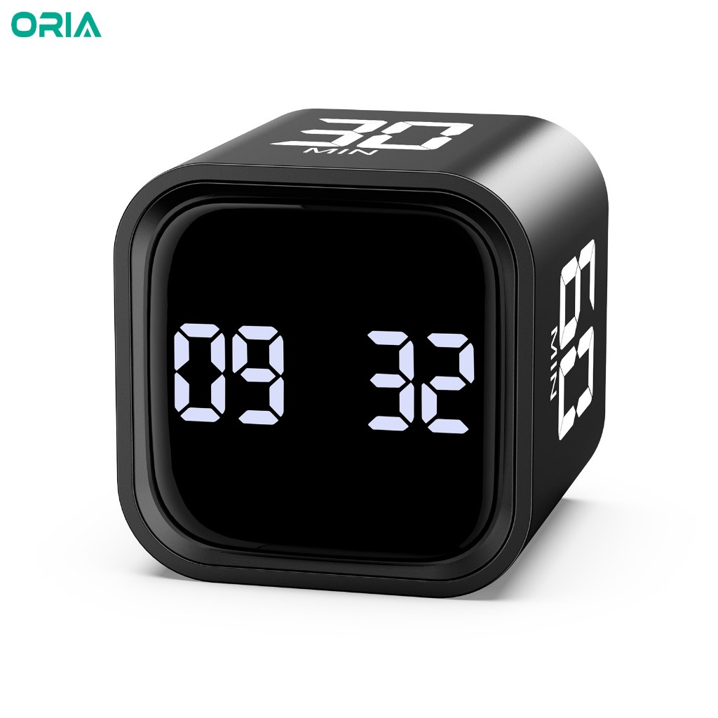 Oria gravity sensor flip timer 5 10 30 60 custom countdown timer