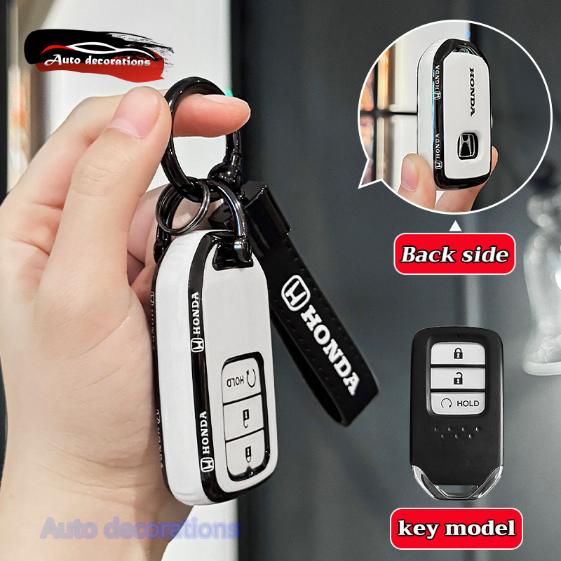 เปลือกขาวขอบดํา Honda wrv 2025 Honda civic hatchback ปลอกกุญแจ Honda 3 ...
