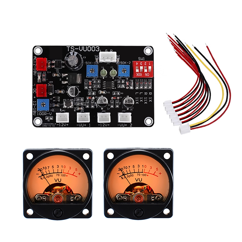 Ts VU003 VU Meter Driver Board Backlight โมดูลสูงความถี่ Low-Pass DB ...
