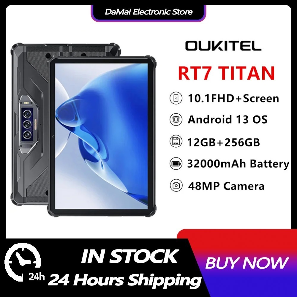 Oukitel RT7 TITAN 5G แท็บเล็ตที่ทนทาน PC 12GB + 256GB Android 13