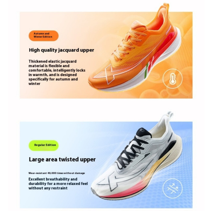 【xtep】2000KM 2.0 | รองเท้าวิ่งผู้ชาย Rebound Support Professional Cushioning Shock Absorption ฤดูหนาวรุ่นพิเศษ — รองเท้ากีฬา แบรนด์ Xtep ของแท้ 100% เช็คราคาจาก Shopee Lazada thumbnail 3