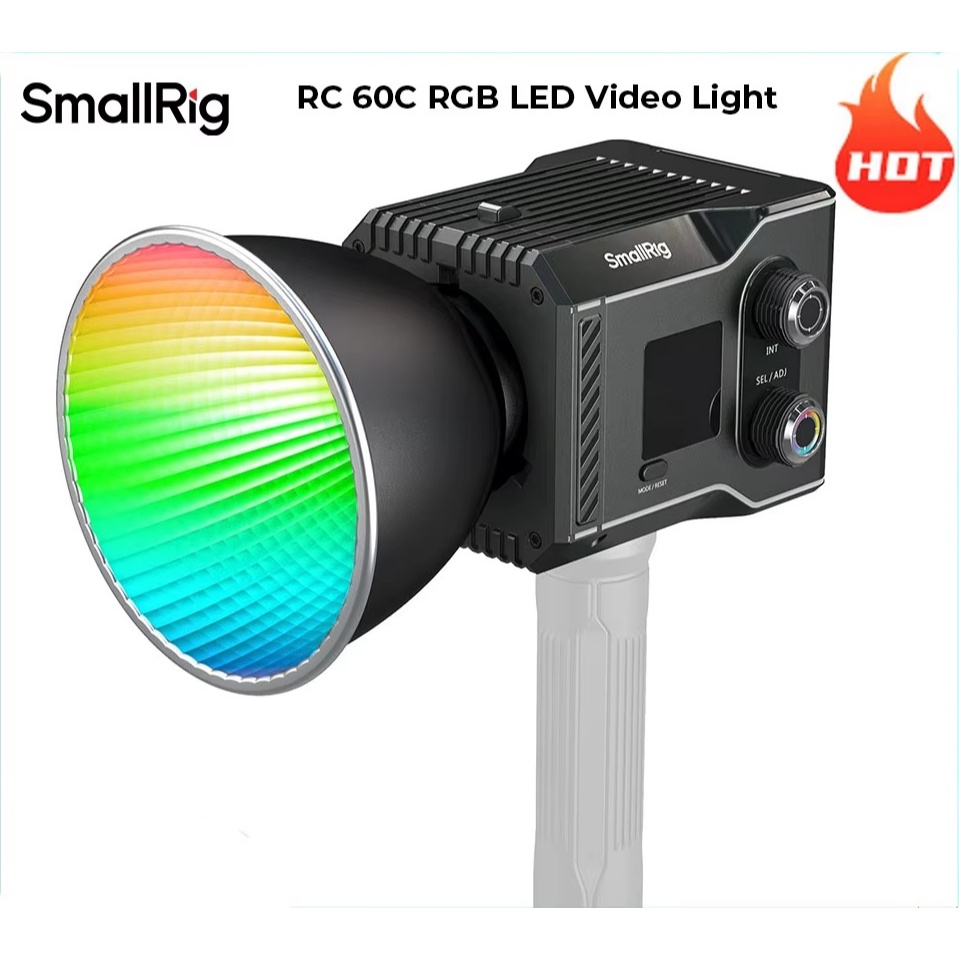 Smallrig RC 60C RGB LED Video Light แบตเตอรี่ในตัวพร้อม APP ควบคุม ...