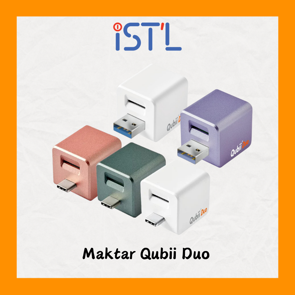 Shopee Shipment】- Maktar Qubii Duo Auto Backup While Charging for