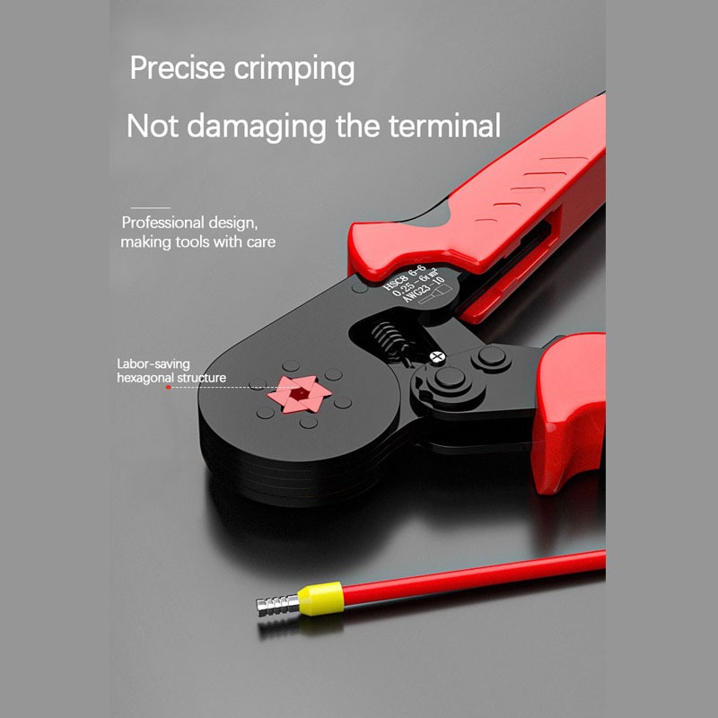 Crimping สายไฟประเภทยุโรปสไตล์ Pin ประเภท Terminal Clamp ลวดเย็นกดช่าง ...