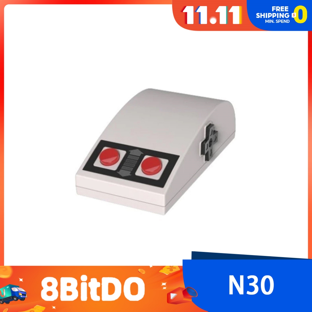 8bitdo N30 2.4G เมาส ์ ไร ้ สาย Retro Cross Key Mute Optoelectronic ...