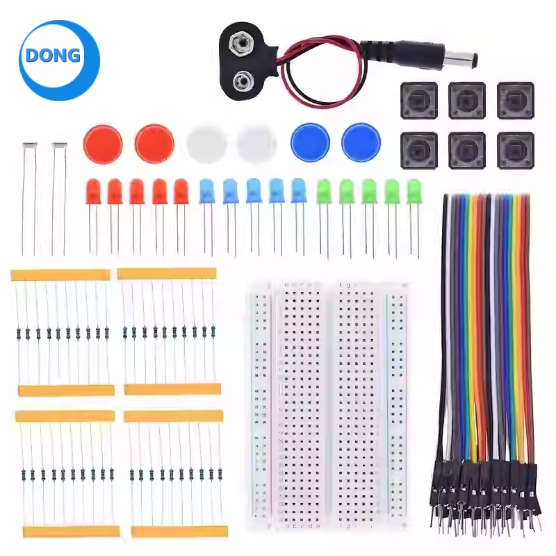 ชุดเริ่มต้นสําหรับ UNO R3 Breadboard Jumper Wires ตัวต้านทานปุ่มสําหรับ ...
