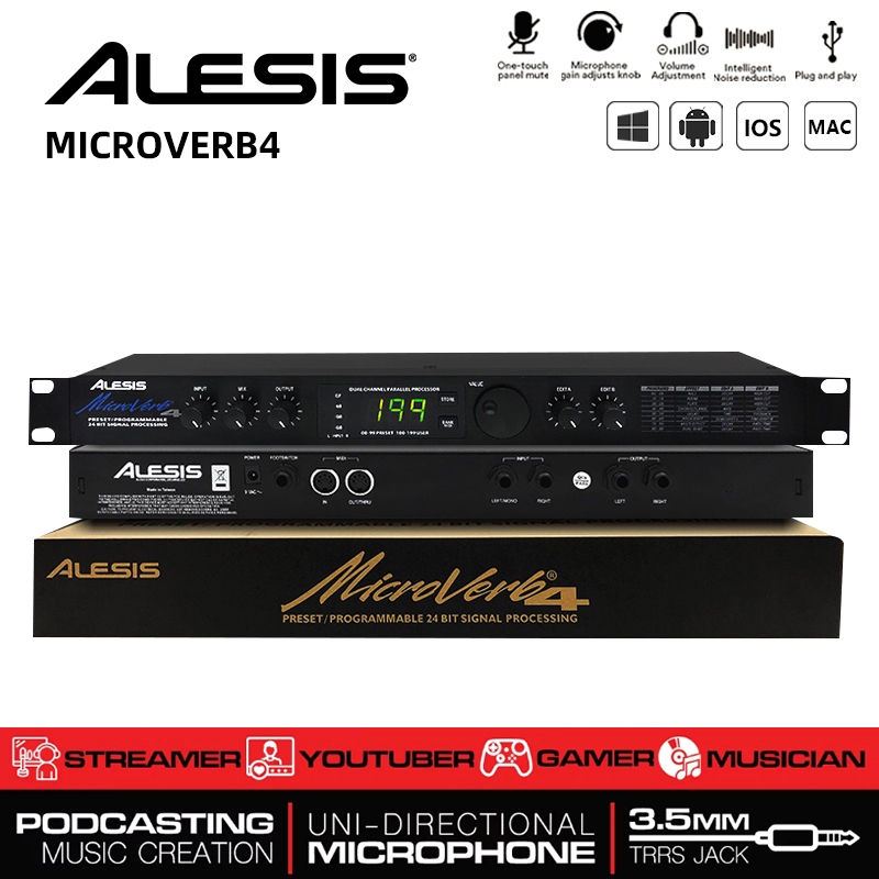 Alesis Microverb4 DSP โปรเซสเซอร์ผลดิจิตอลระดับมืออาชีพ, Stage KTV ...