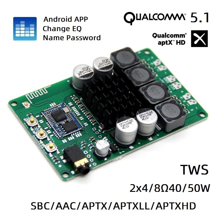 App เปลี่ยนชื่อรหัสผ่าน EQ Bluetooth 5.1 Qualcomm QCC3034 พร้อมกล่องคู่ ...
