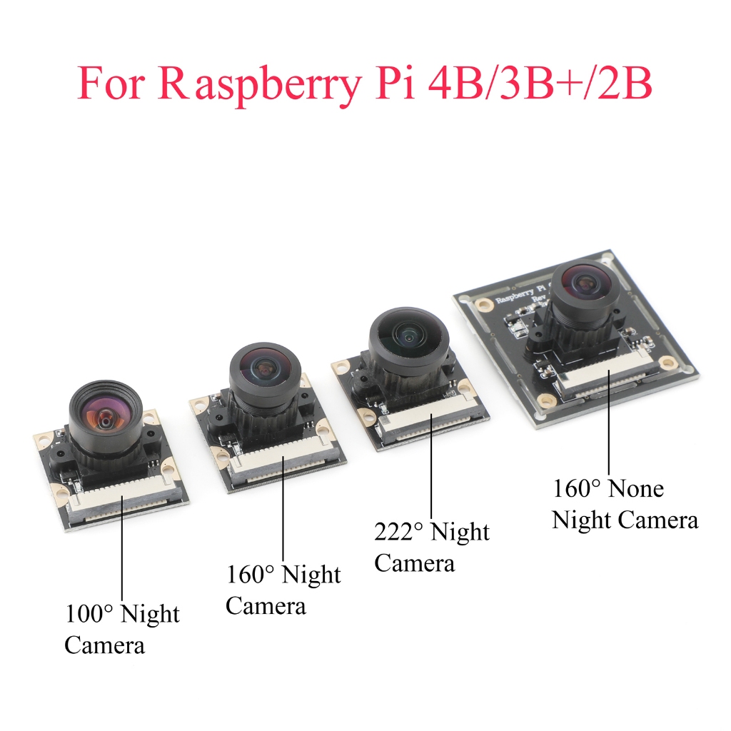 Raspberry Pi Day/Night Vision HD Camera 100°/160°/222° 5mp 1080p30 ...