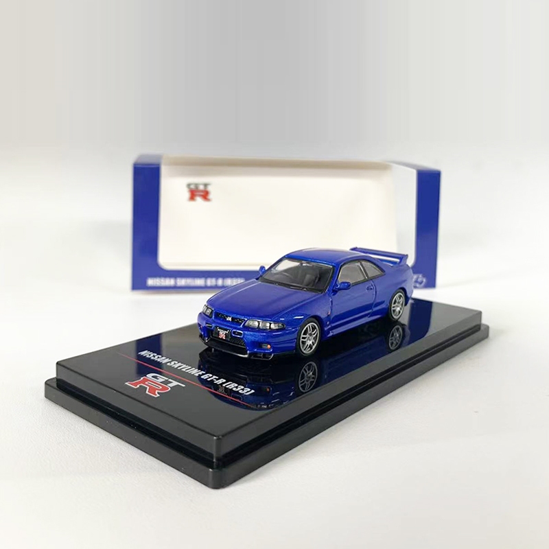Inno 1:64 รถโมเดล Nissan Skyline GTR (R33) รถหล่อโลหะผสม - สีฟ้า ...
