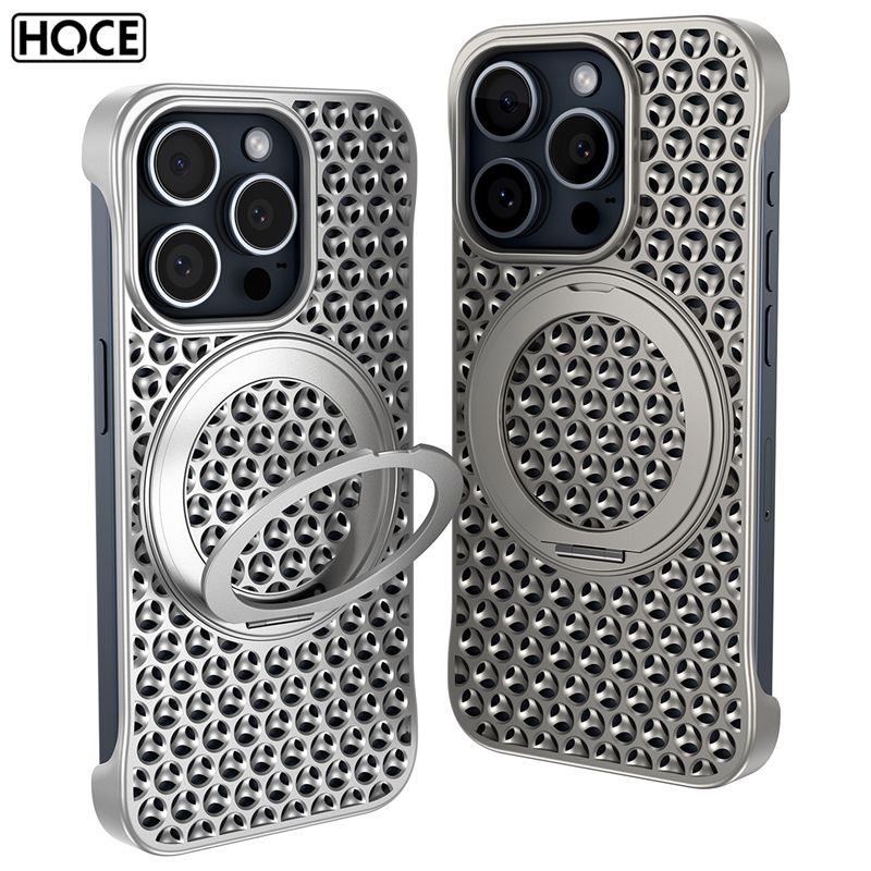 HOCE Frameless Cellular Net 360 ° Magnetic Case สำหรับ iPhone 16 15 14 ...