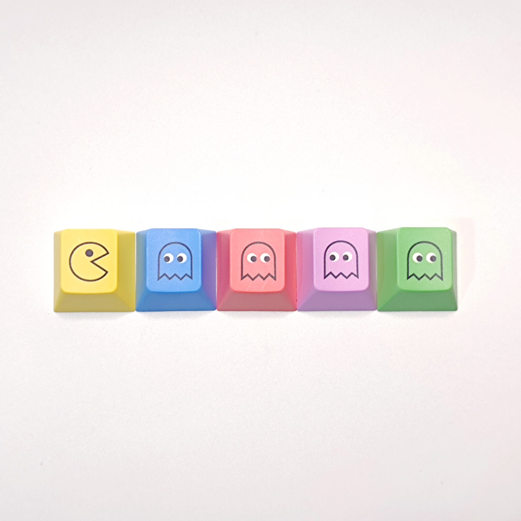 5 ชิ้น R4 กินถั่วส่วนบุคคล Keycap PACMAN Keycap PBT ระเหิดคีย์บอร์ด ...