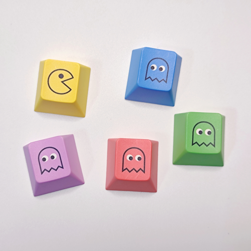 5 ชิ้น R4 กินถั่วส่วนบุคคล Keycap PACMAN Keycap PBT ระเหิดคีย์บอร์ด ...