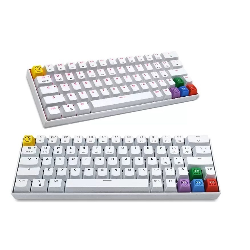 5 ชิ้น R4 กินถั่วส่วนบุคคล Keycap PACMAN Keycap PBT ระเหิดคีย์บอร์ด ...